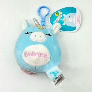 Squishmallows Clip-On Hudson the Unicorn Keychain Plush - 3.5 inch